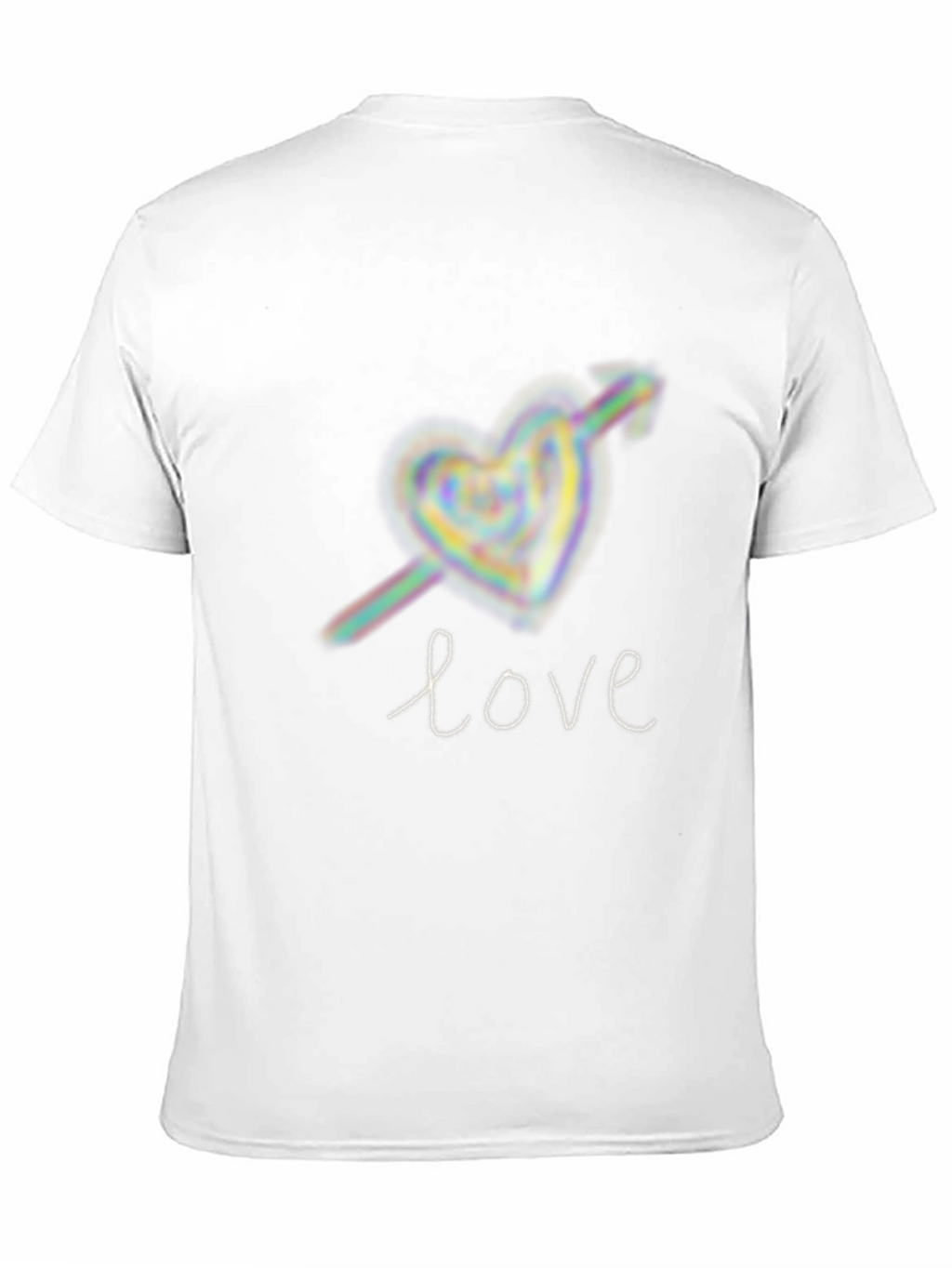 Love Heart Arrow Graphic Tee - Black