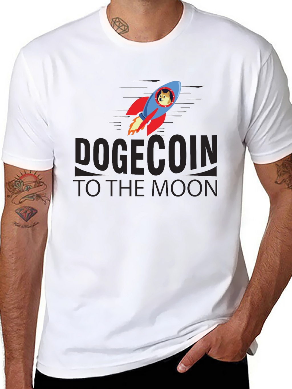 DogeCoin To The Moon T-Shirt - Crypto Meme Tee