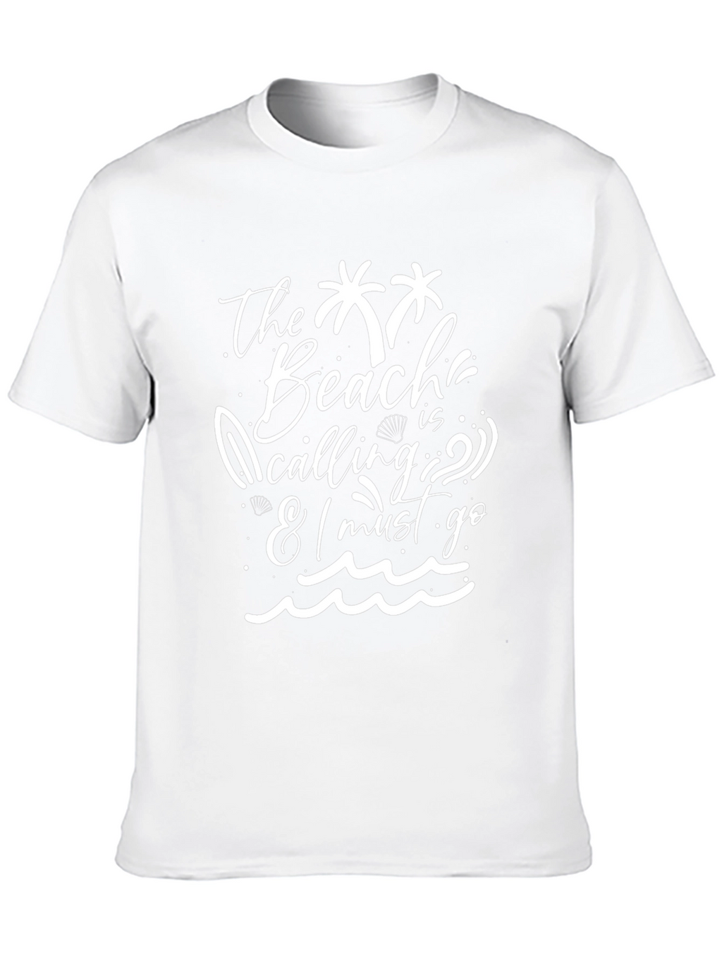 The Beach Is Calling Black T-Shirt