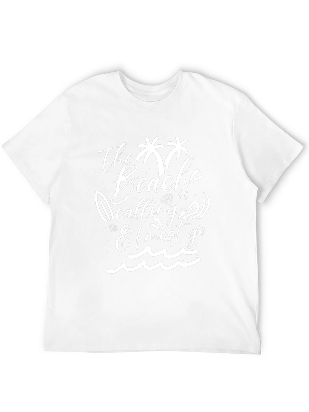The Beach Is Calling Black T-Shirt