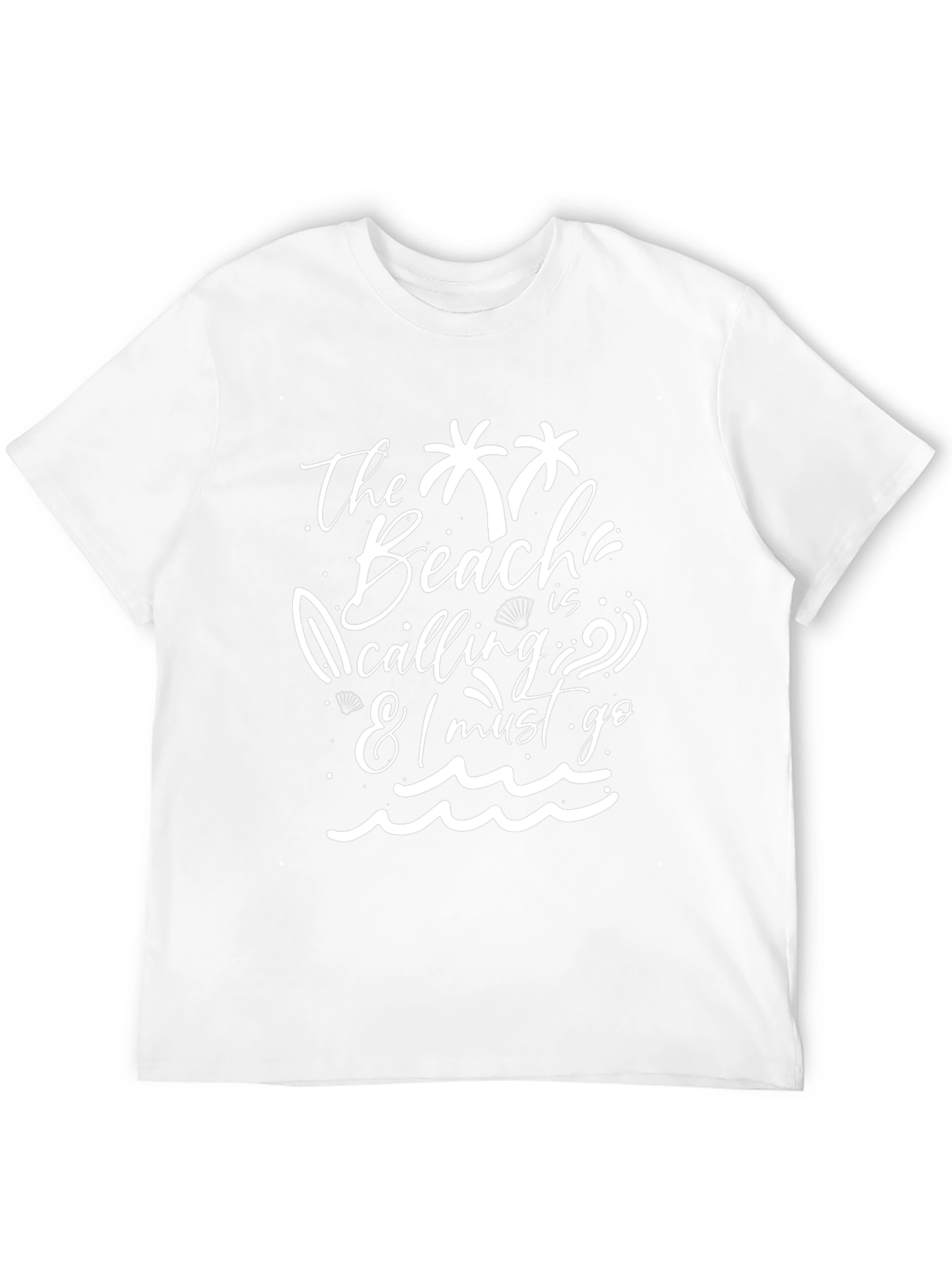 The Beach Is Calling Black T-Shirt