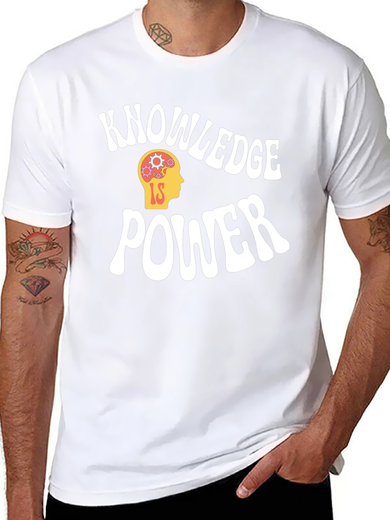 Knowledge is Power Graphic Tee - Black