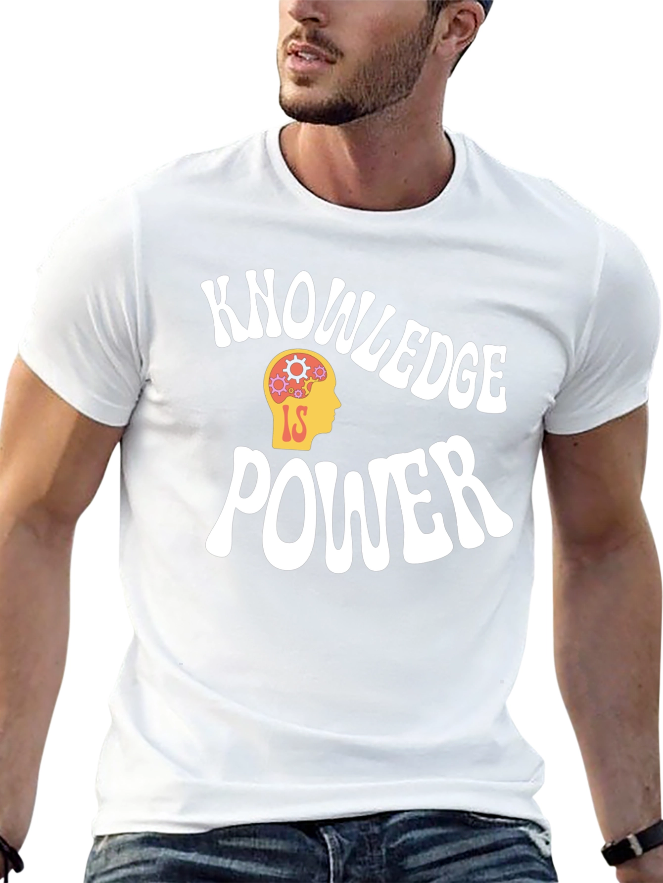 Knowledge is Power Graphic Tee - Black