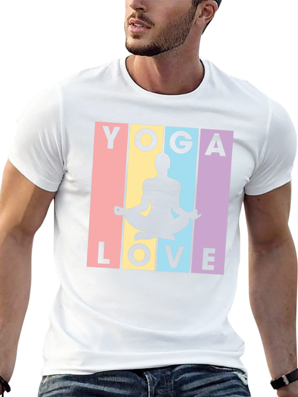 Yoga Love Graphic Tee - Stylish Meditative Design