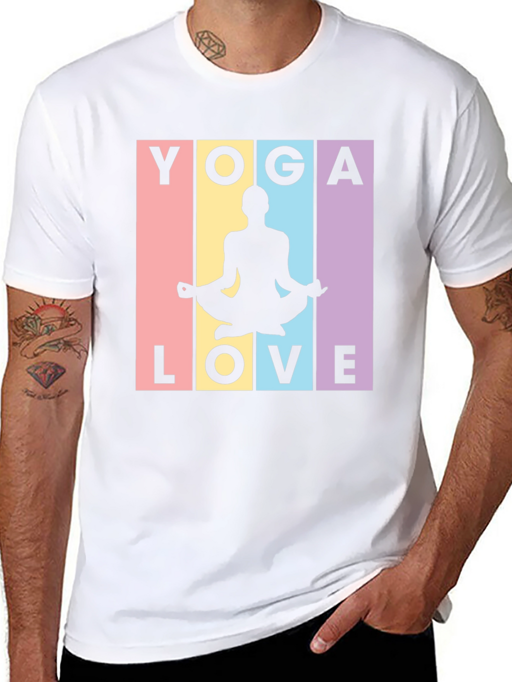 Yoga Love Graphic Tee - Stylish Meditative Design