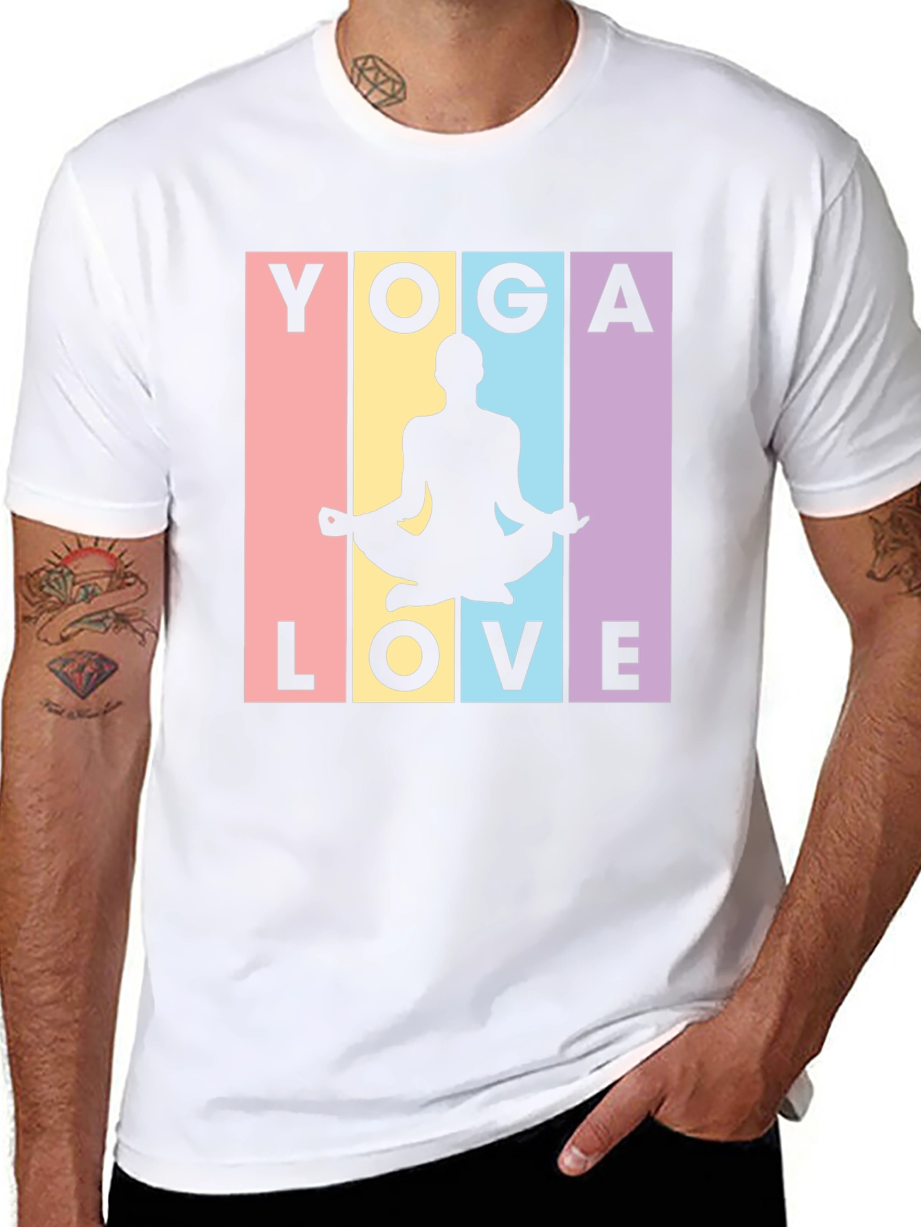 Yoga Love Graphic Tee - Stylish Meditative Design