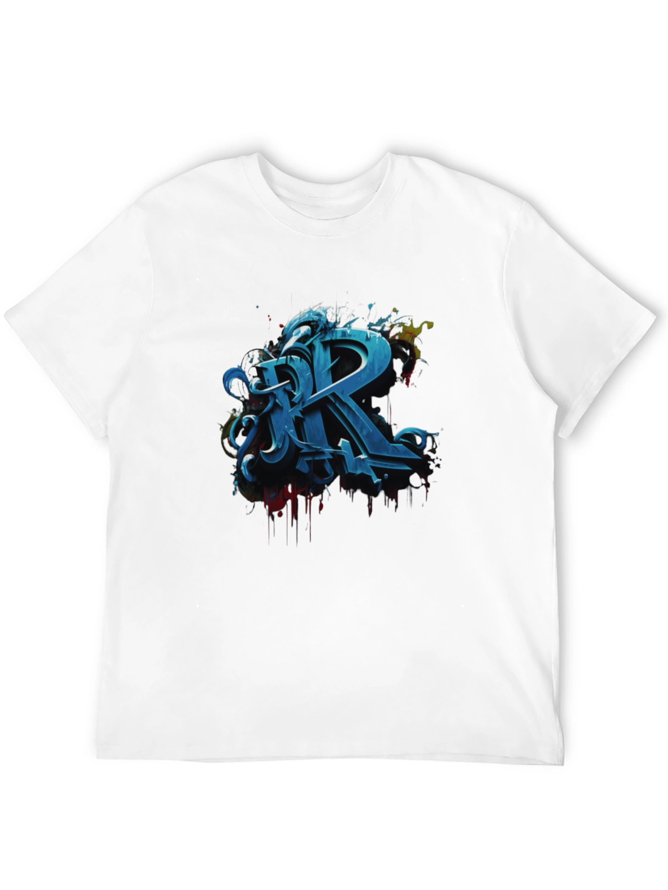 Graffiti Letter R Graphic Tee - Urban Style