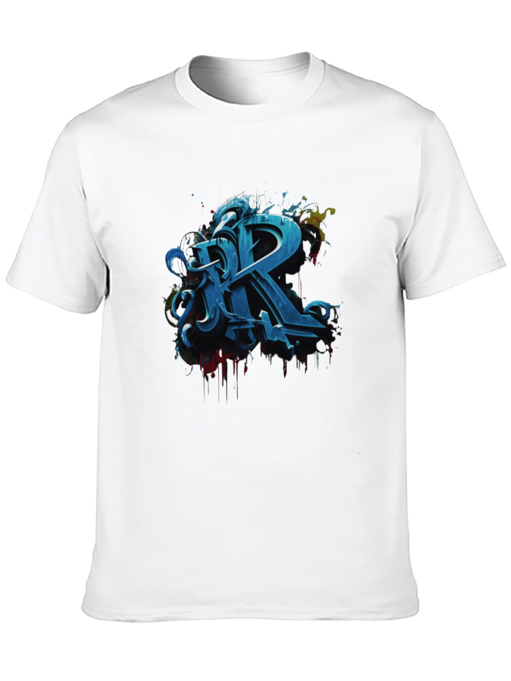 Graffiti Letter R Graphic Tee - Urban Style