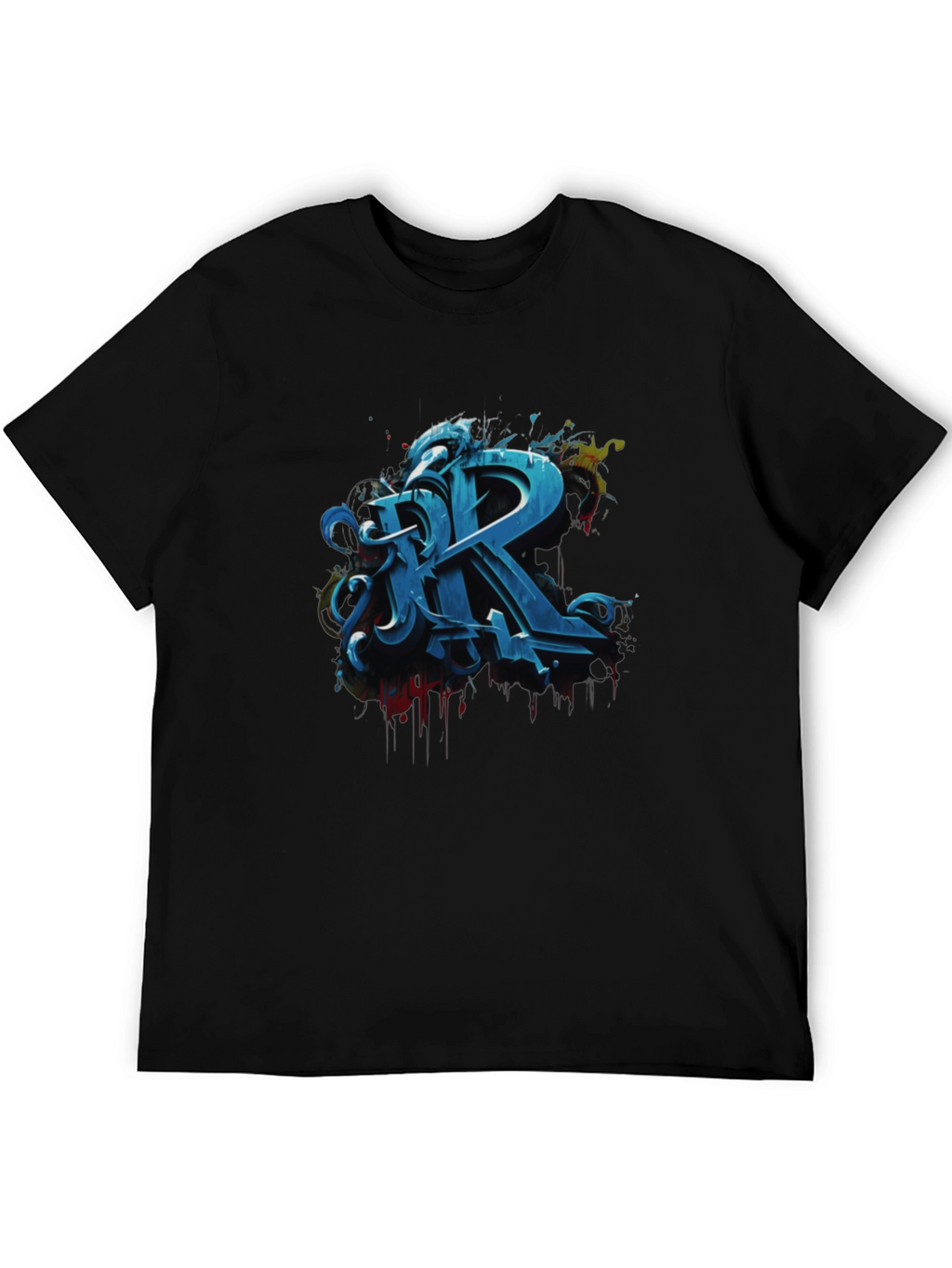 Graffiti Letter R Graphic Tee - Urban Style