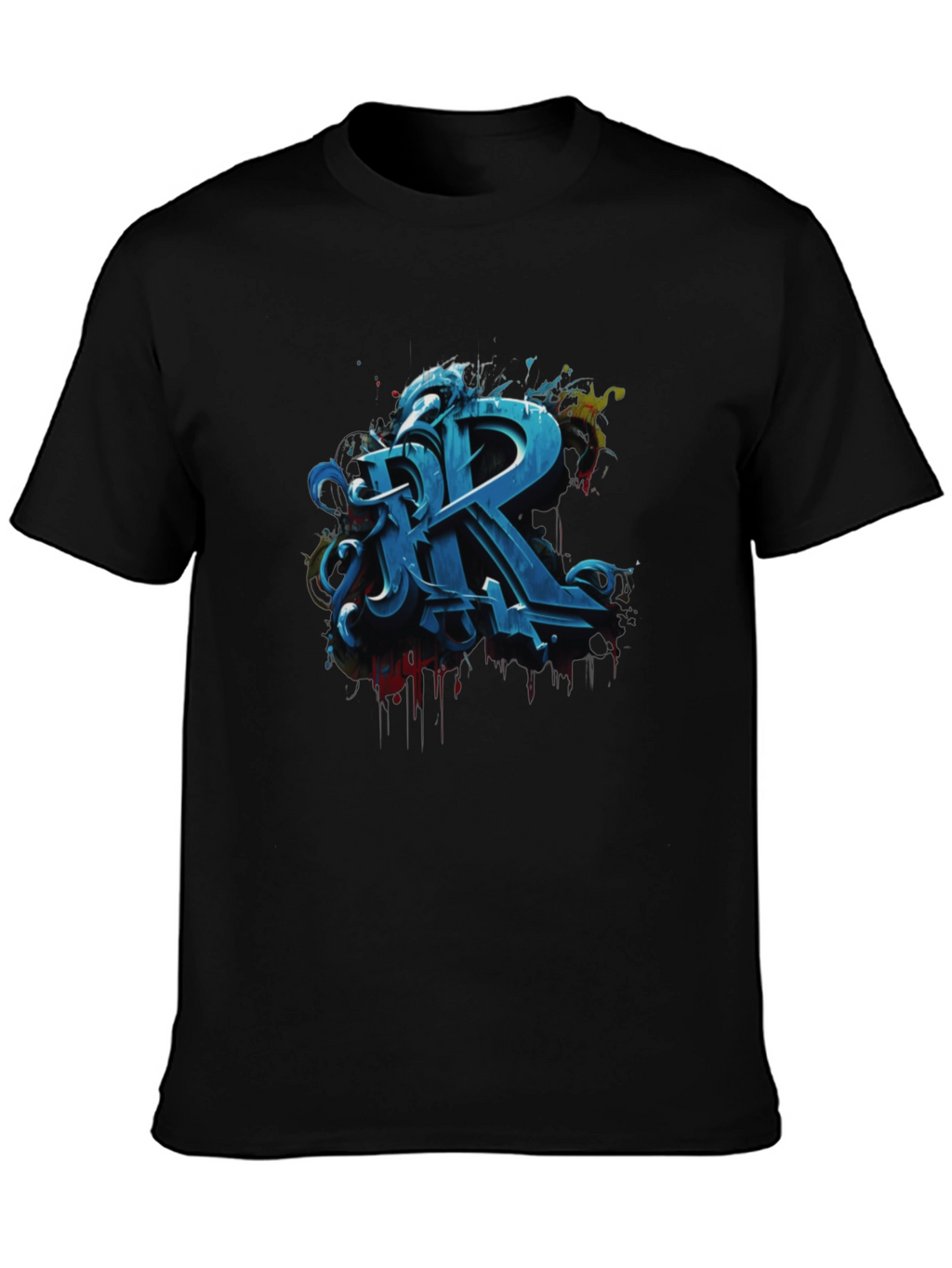 Graffiti Letter R Graphic Tee - Urban Style