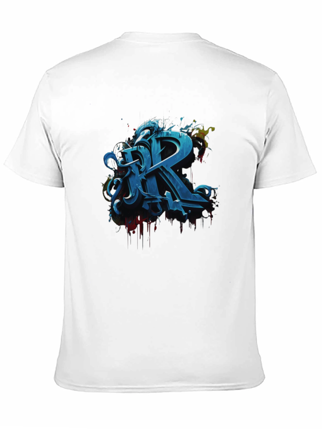 Graffiti Letter R Graphic Tee - Urban Style
