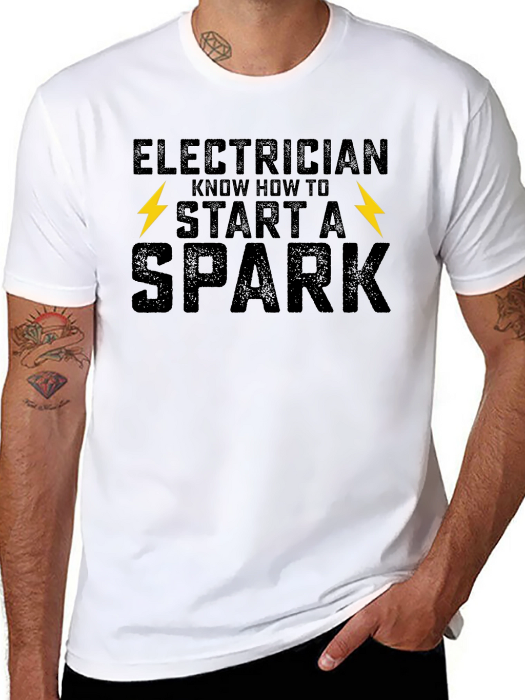 Electrician Start a Spark Graphic T-Shirt