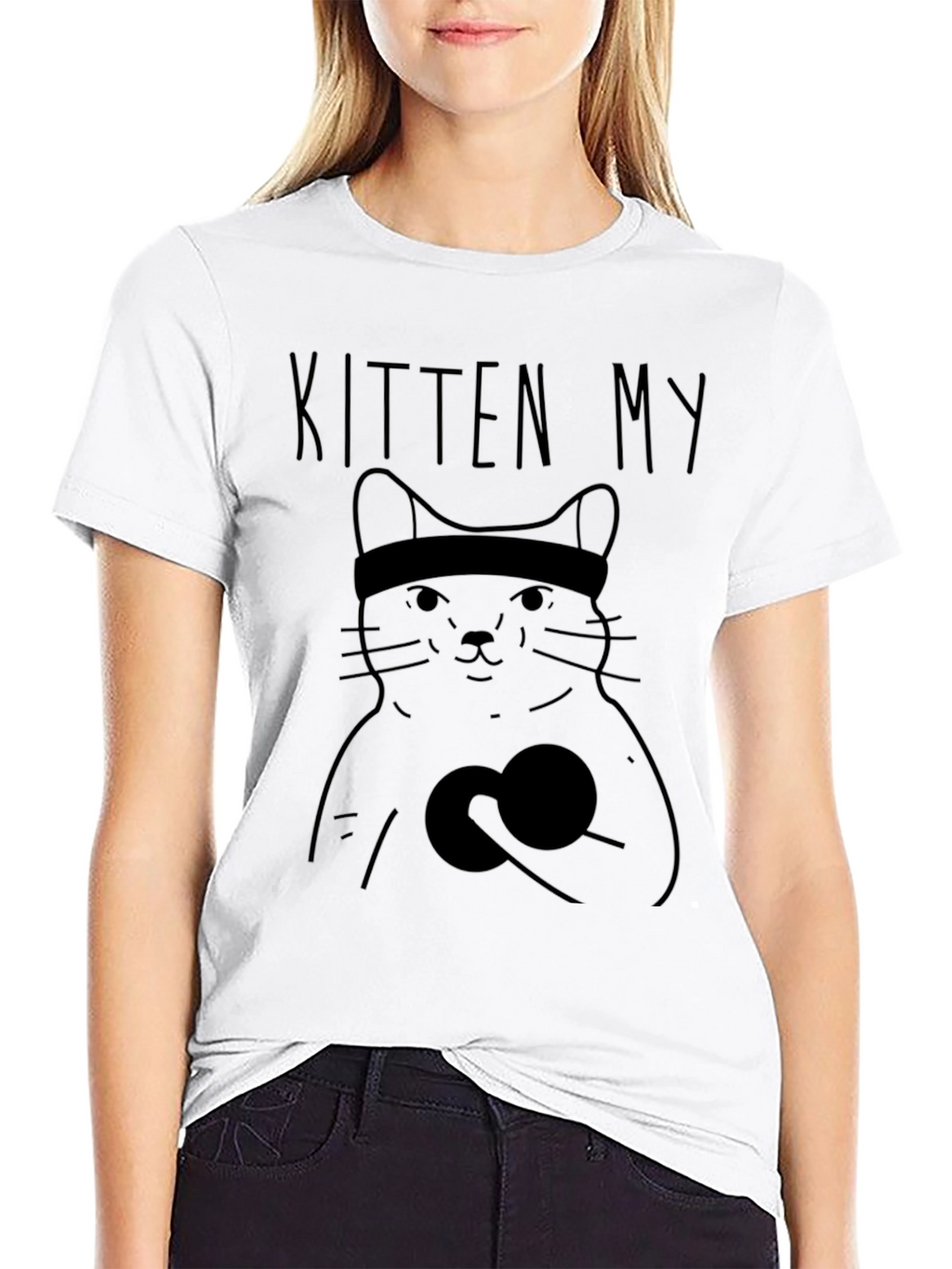 Kitten My Funny Cat Workout T-Shirt