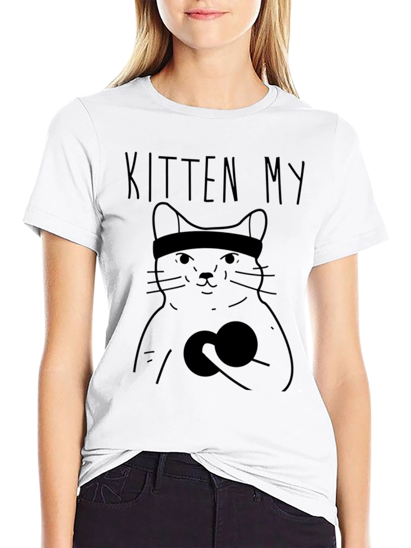 Kitten My Funny Cat Workout T-Shirt