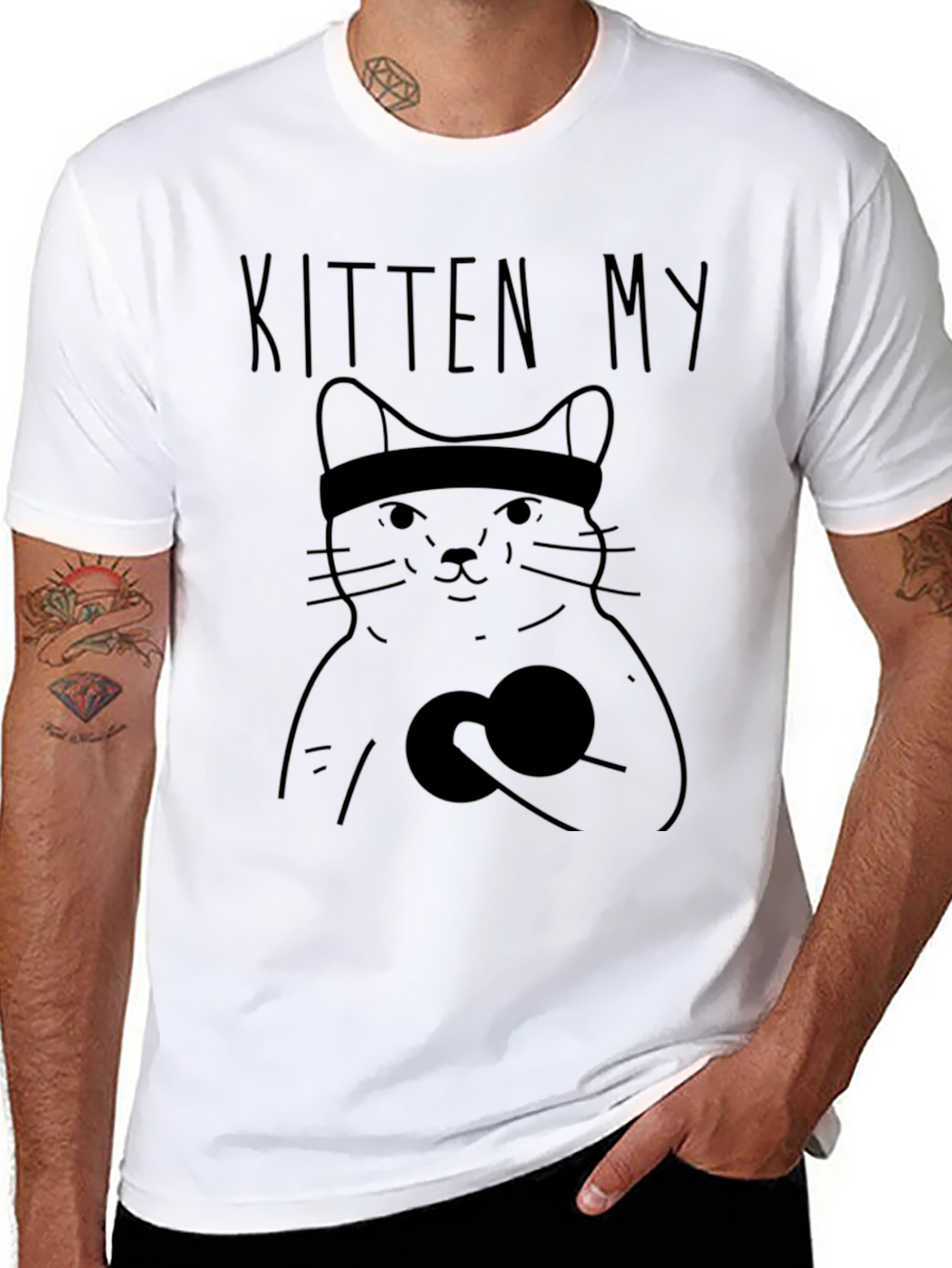 Kitten My Funny Cat Workout T-Shirt