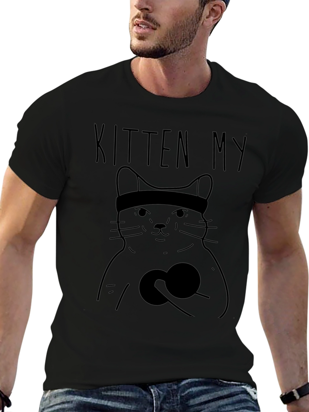Kitten My Funny Cat Workout T-Shirt