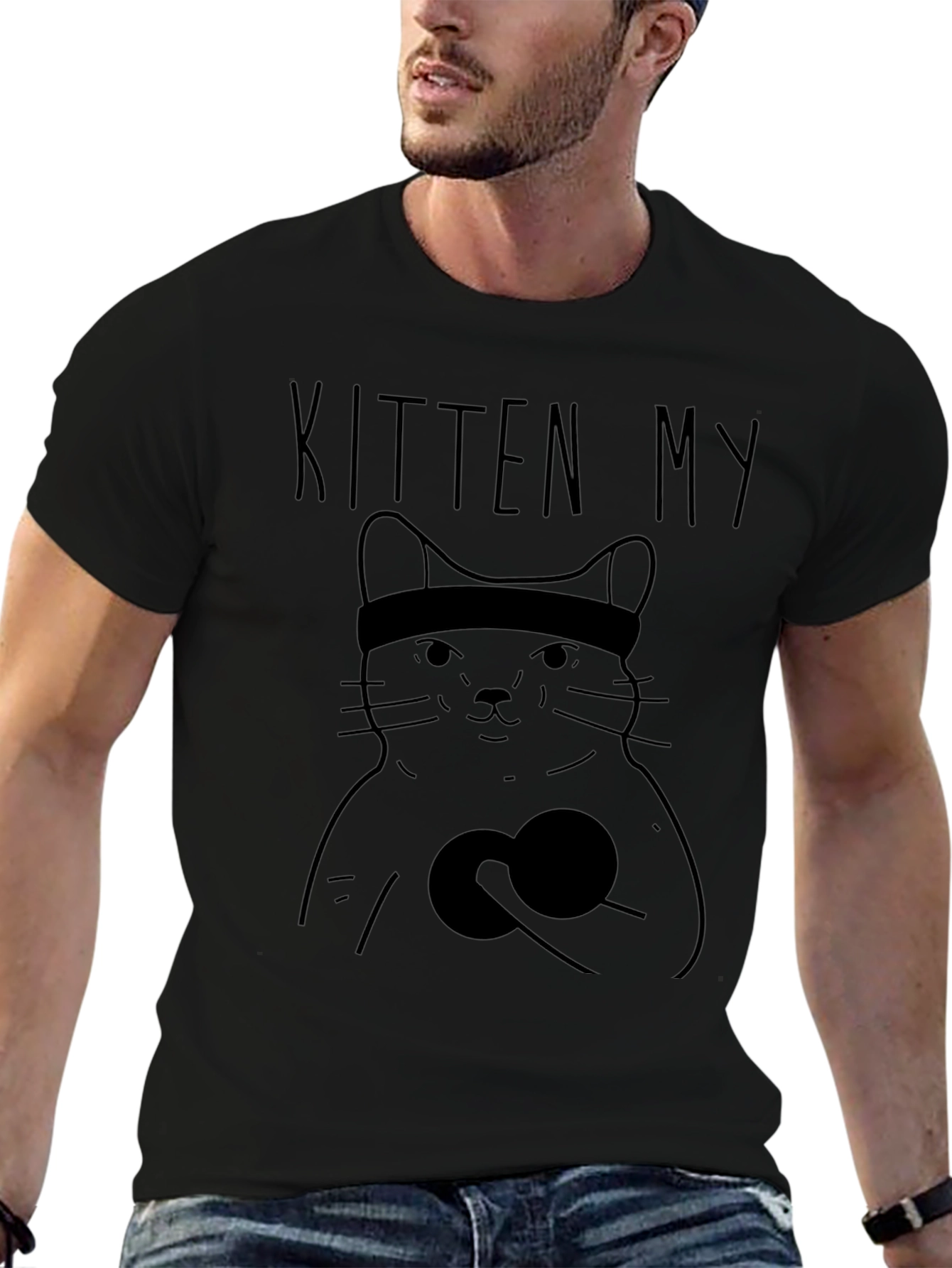 Kitten My Funny Cat Workout T-Shirt