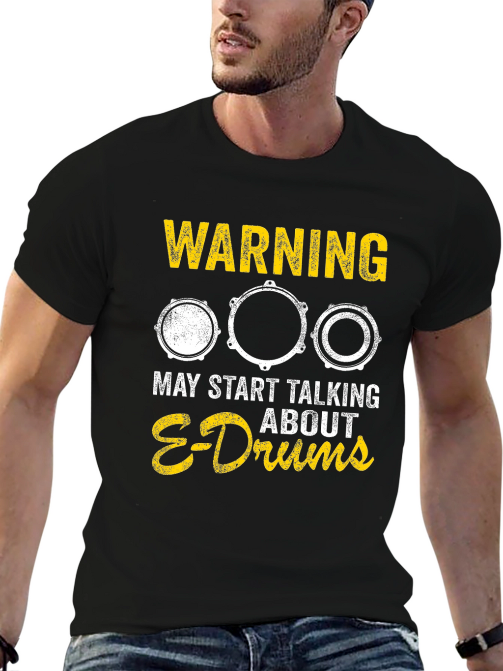 Warning May Start Talking About E-Drums T-Shirt
