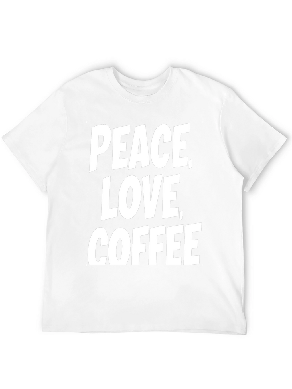 Peace Love Coffee T-Shirt - Black