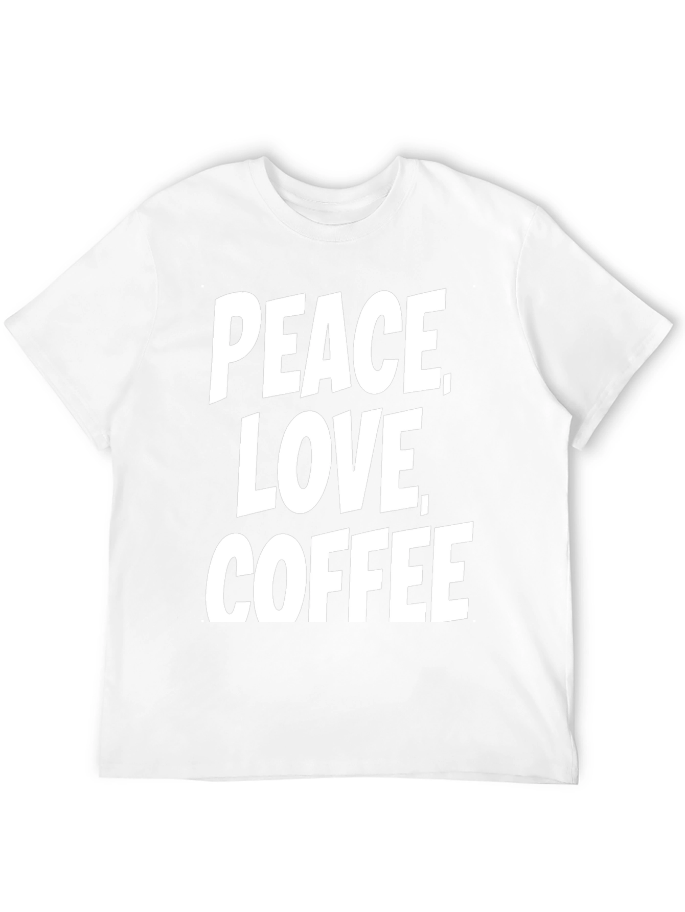 Peace Love Coffee T-Shirt - Black
