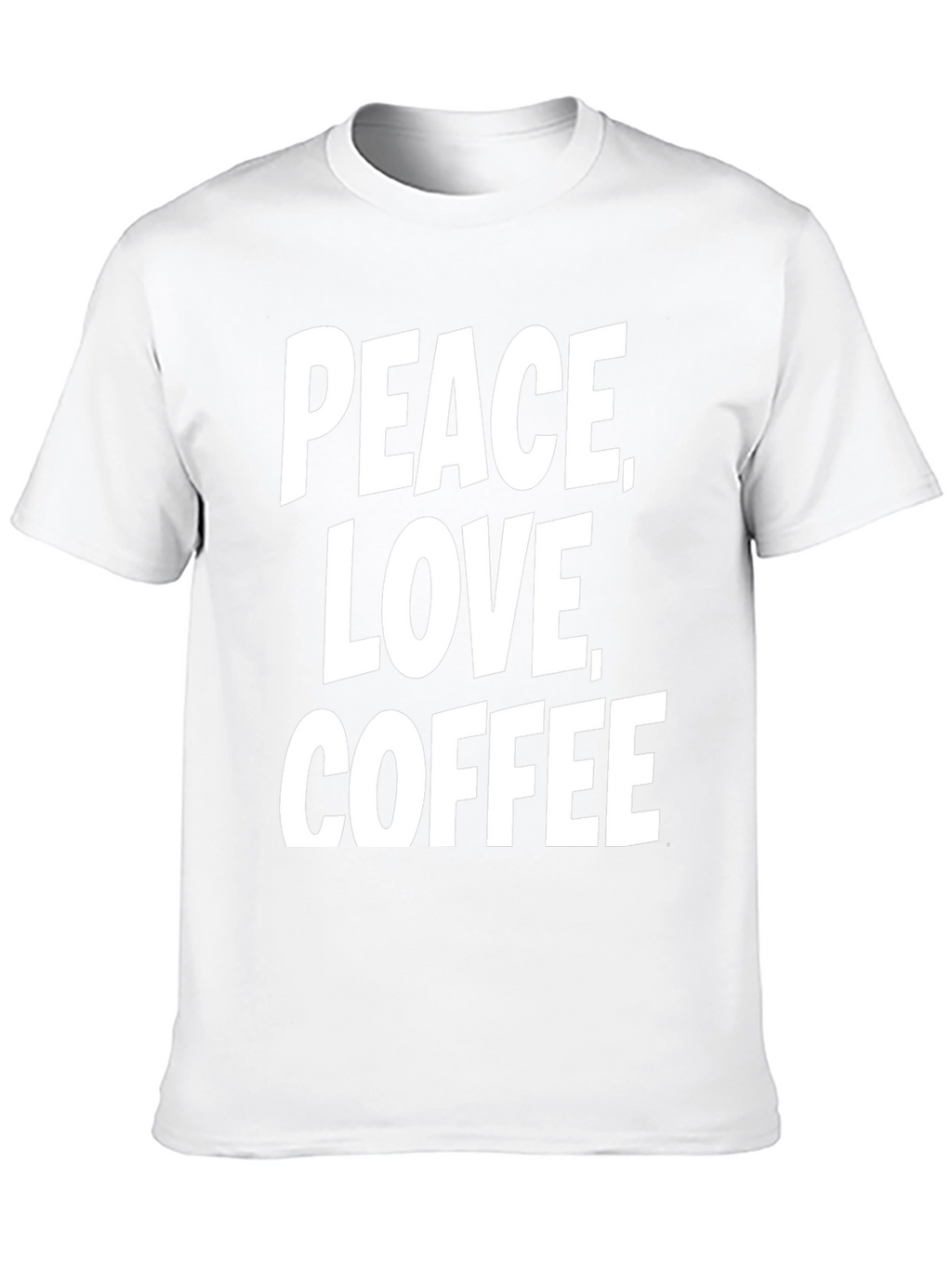 Peace Love Coffee T-Shirt - Black