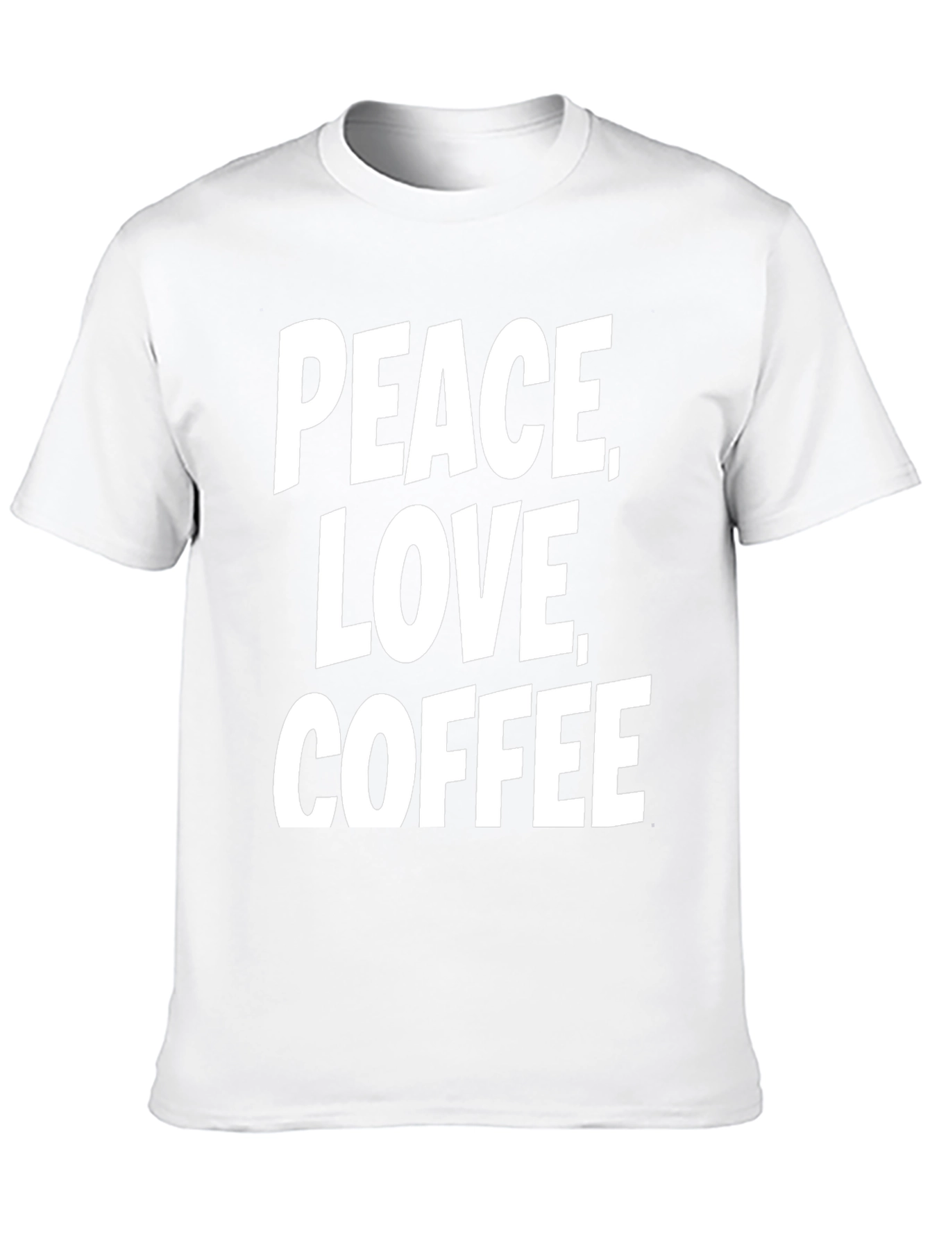 Peace Love Coffee T-Shirt - Black