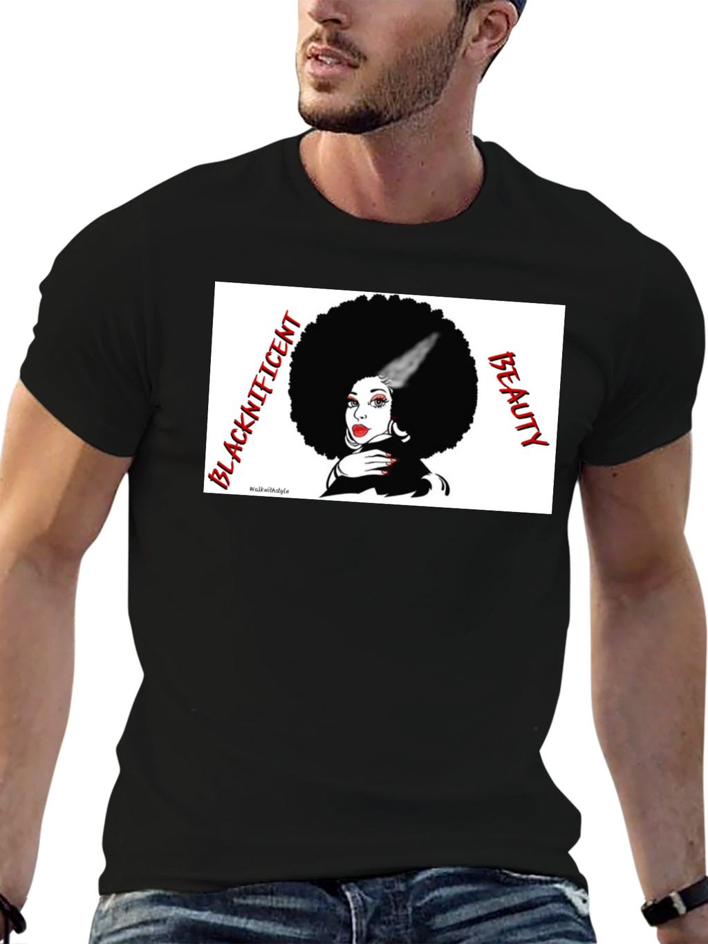 Blacknificent Beauty T-Shirt - Afro Queen Tee