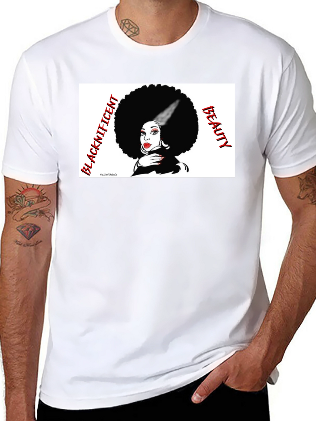 Blacknificent Beauty T-Shirt - Afro Queen Tee