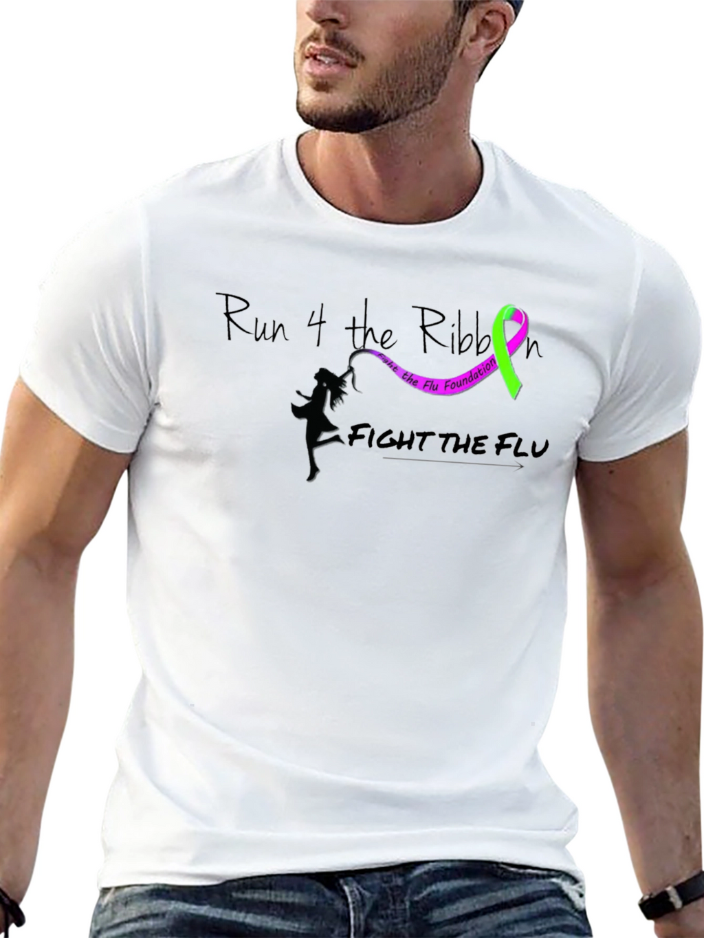 Run 4 the Ribbon Flu Awareness T-Shirt