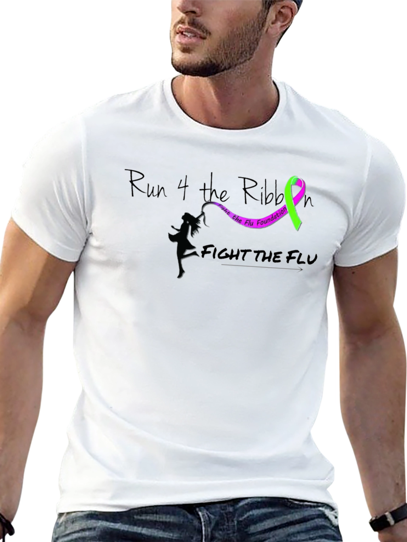 Run 4 the Ribbon Flu Awareness T-Shirt