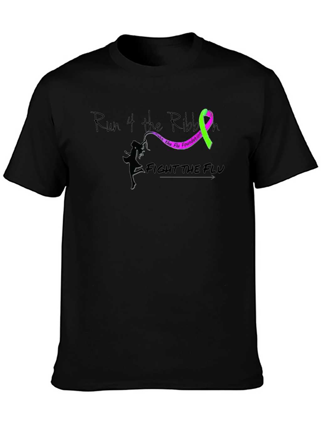 Run 4 the Ribbon Flu Awareness T-Shirt