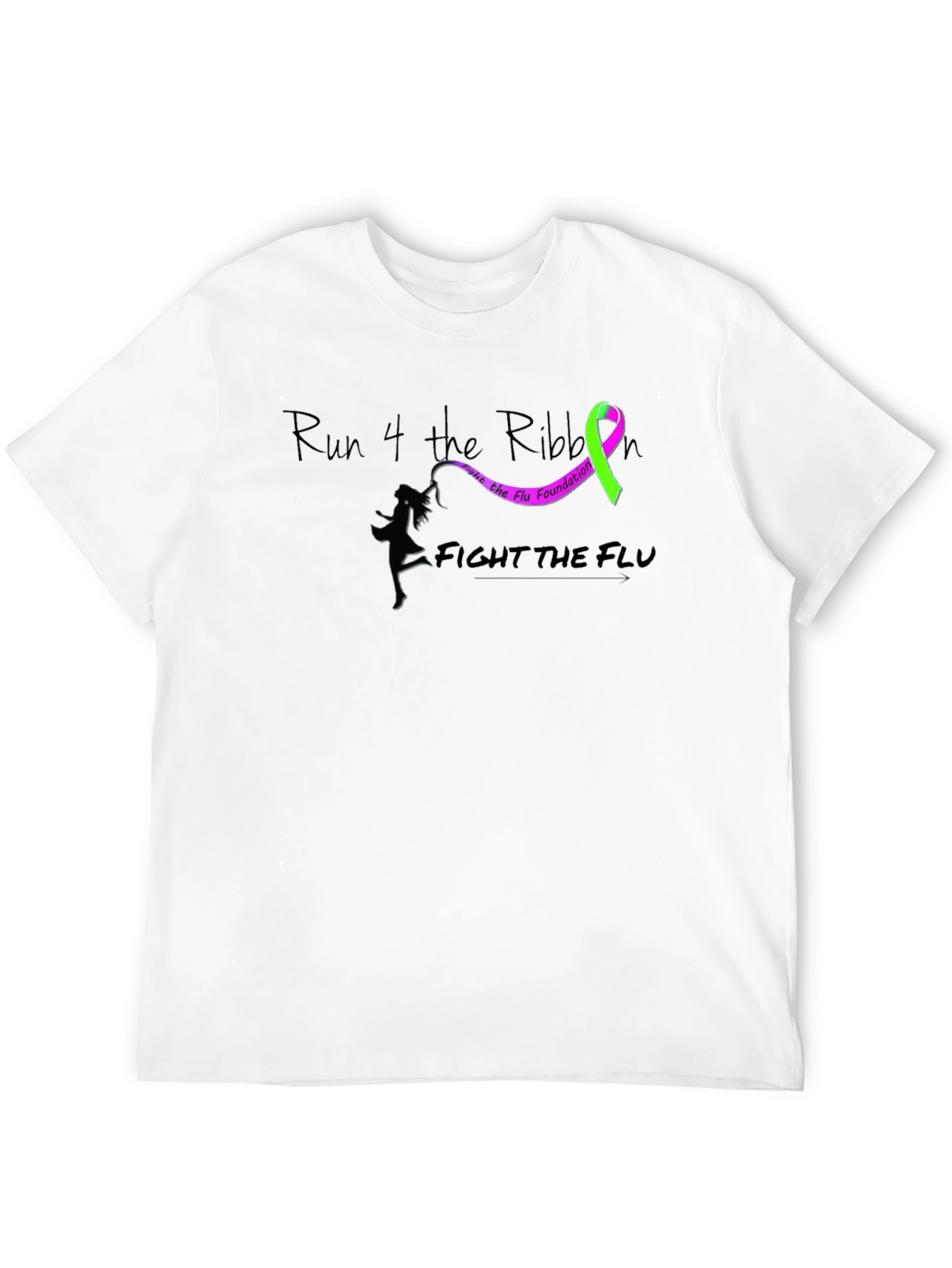 Run 4 the Ribbon Flu Awareness T-Shirt