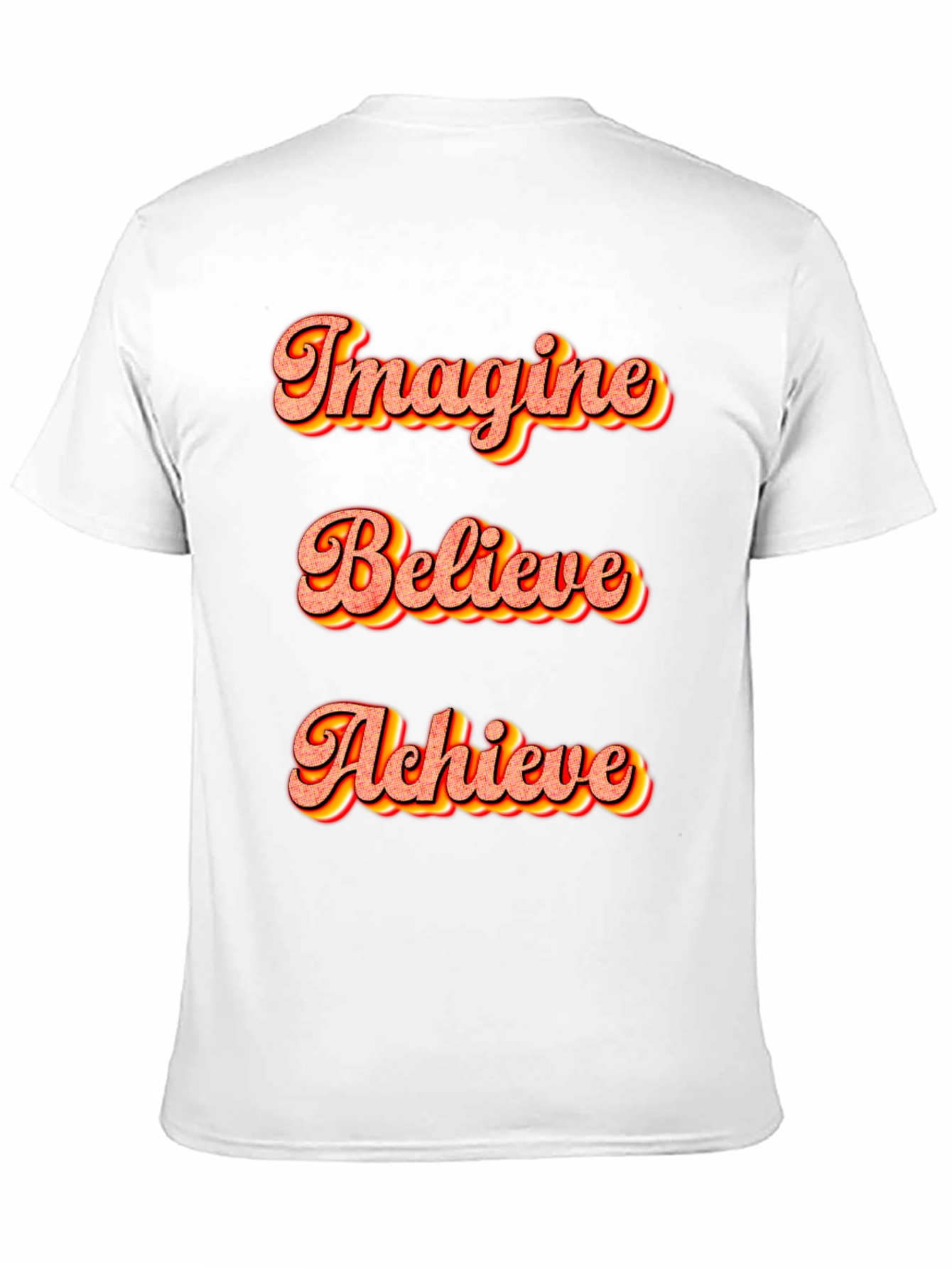 Imagine Believe Achieve Black T-Shirt
