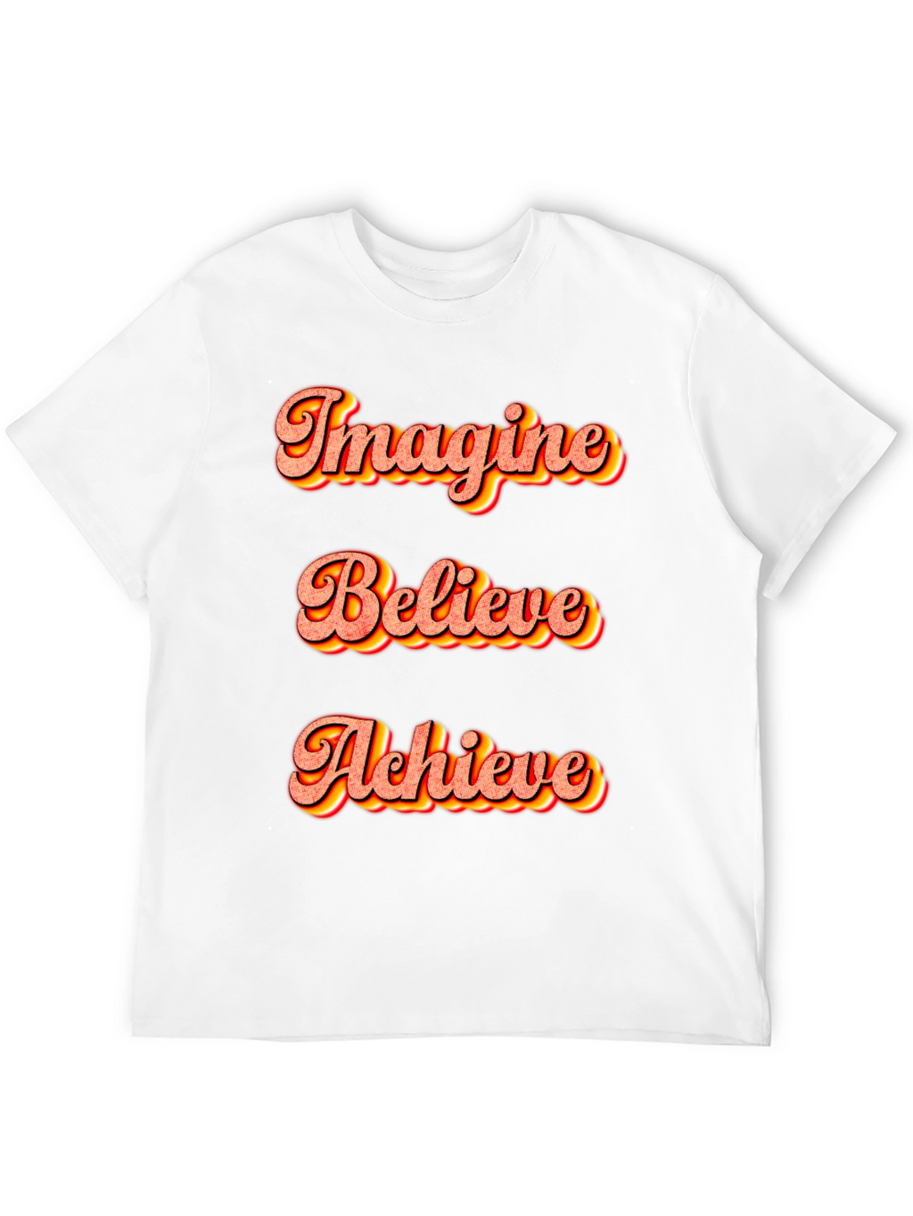 Imagine Believe Achieve Black T-Shirt