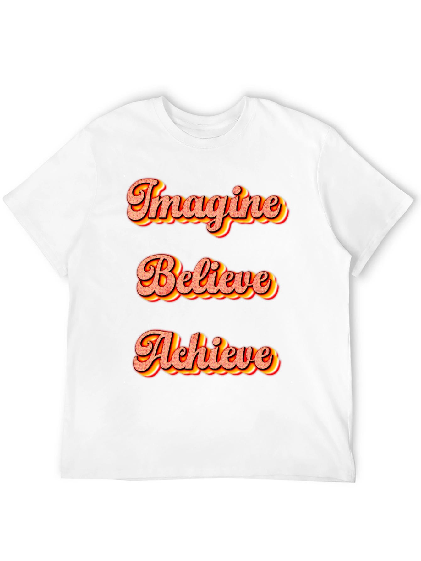 Imagine Believe Achieve Black T-Shirt