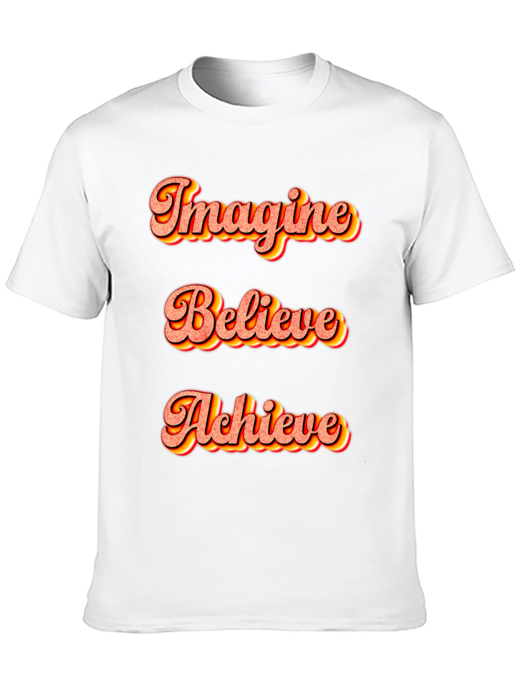 Imagine Believe Achieve Black T-Shirt