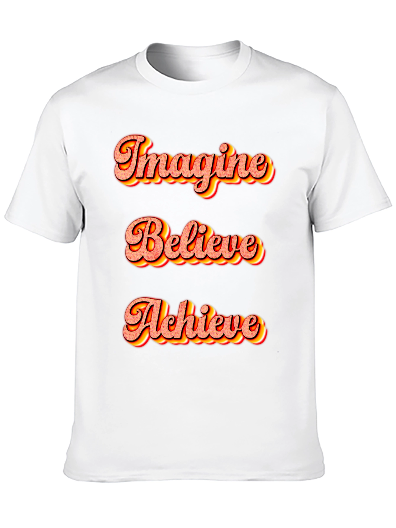Imagine Believe Achieve Black T-Shirt