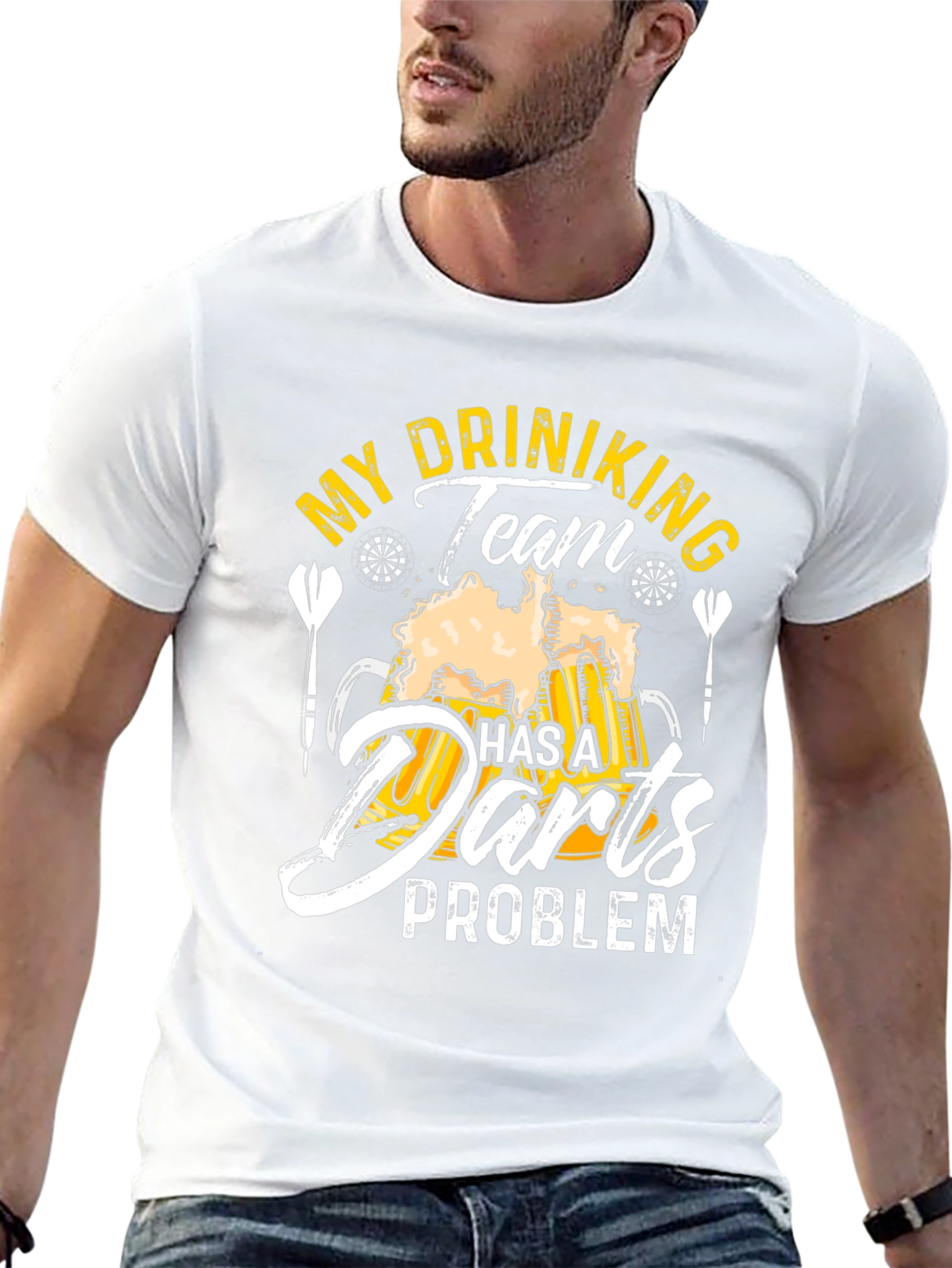 Funny My Drinking Team Has A Darts Problem T-Shirt