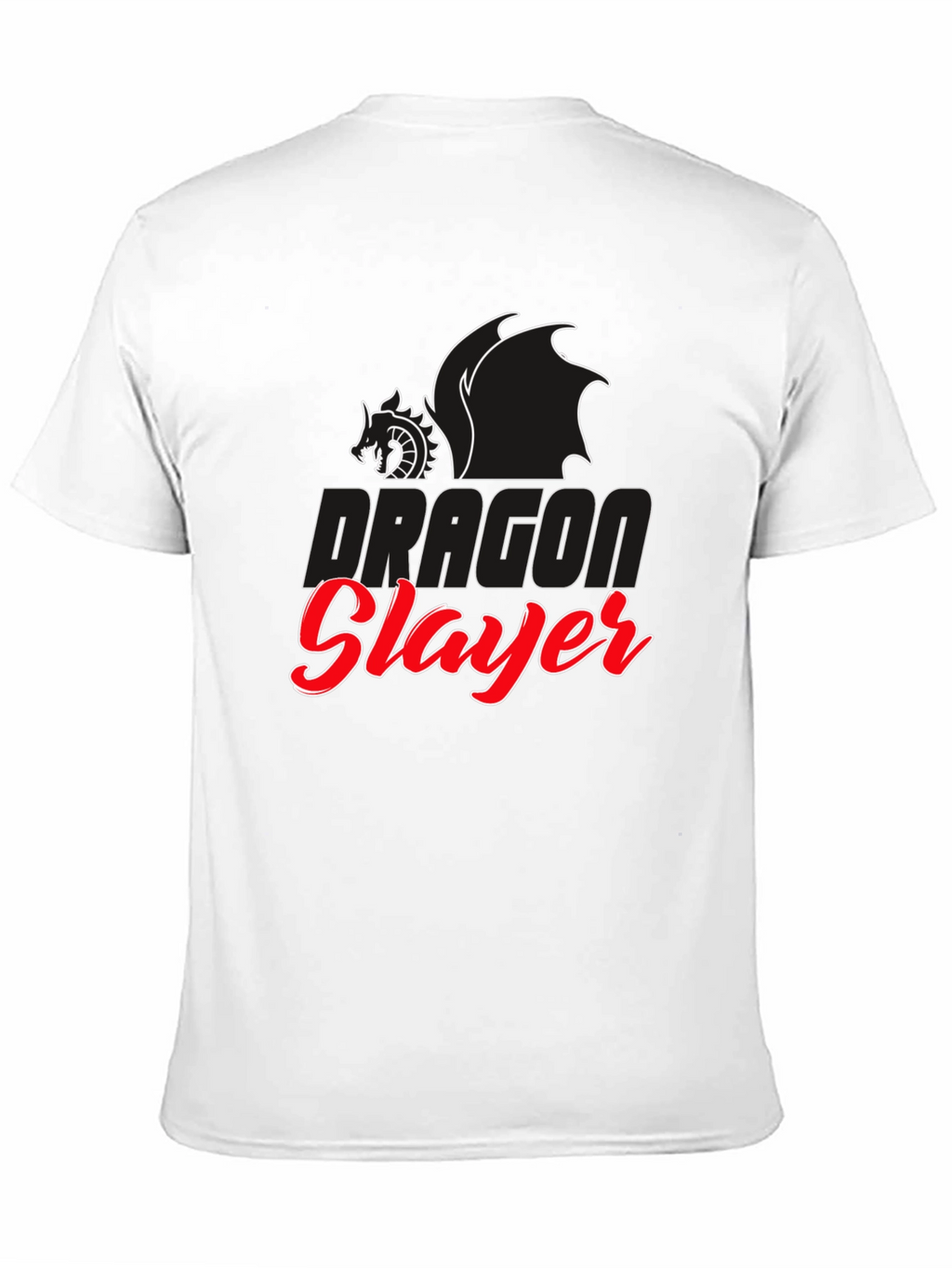Dragon Slayer Graphic Tee - Black Cotton T-Shirt