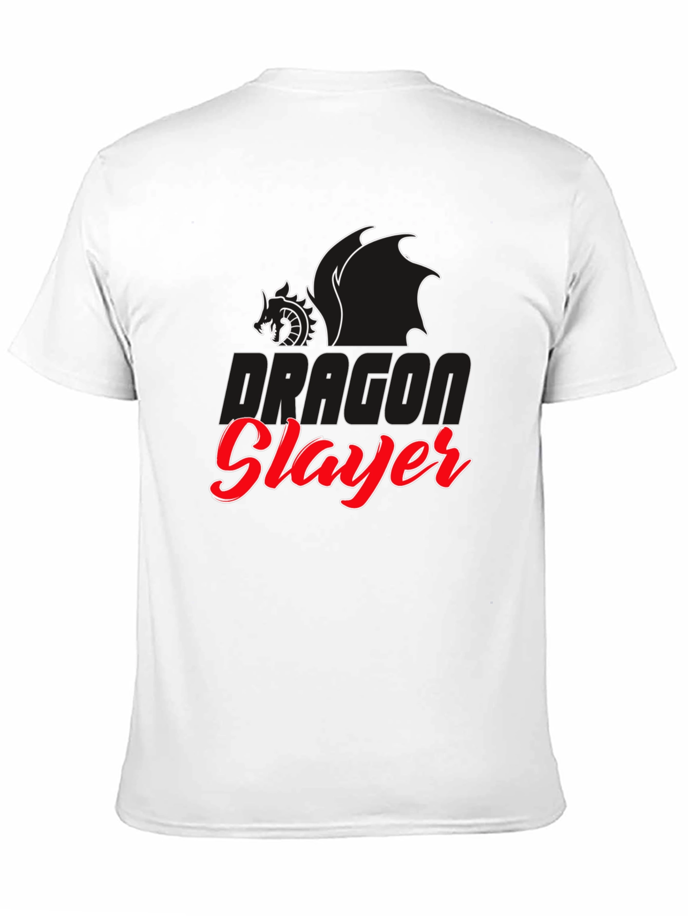 Dragon Slayer Graphic Tee - Black Cotton T-Shirt
