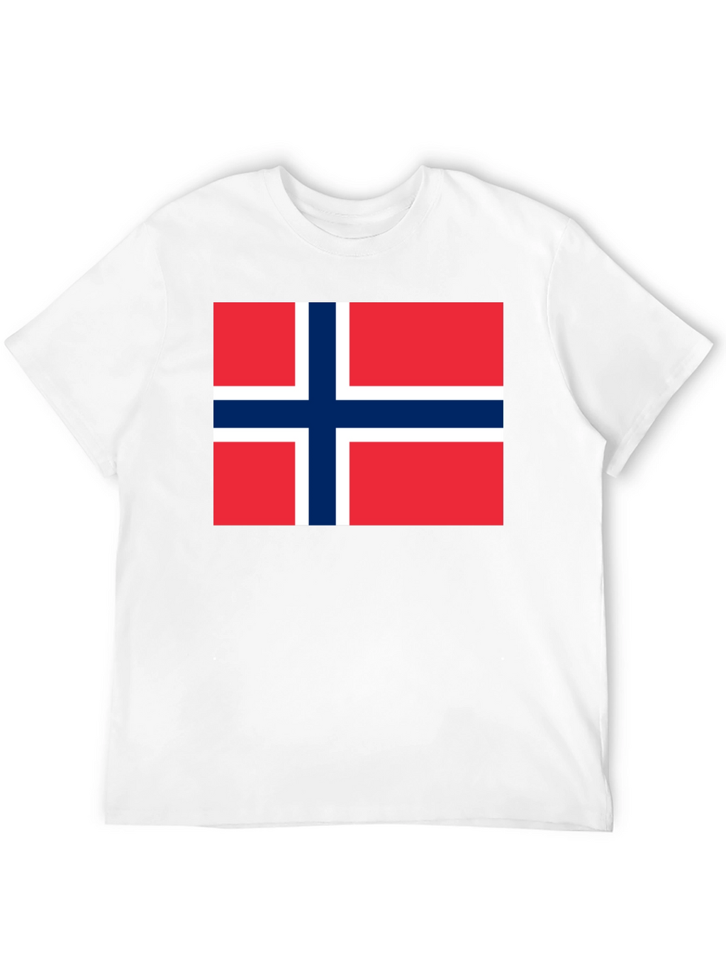 Norway Flag T-Shirt - Black Cotton Tee