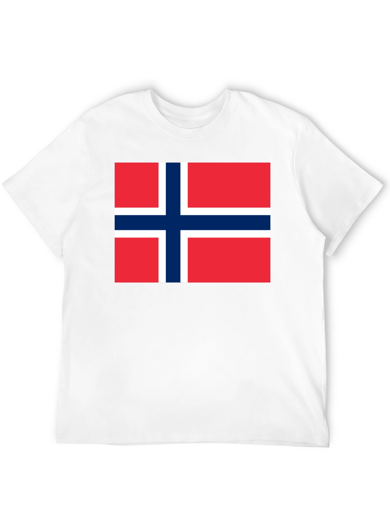 Norway Flag T-Shirt - Black Cotton Tee