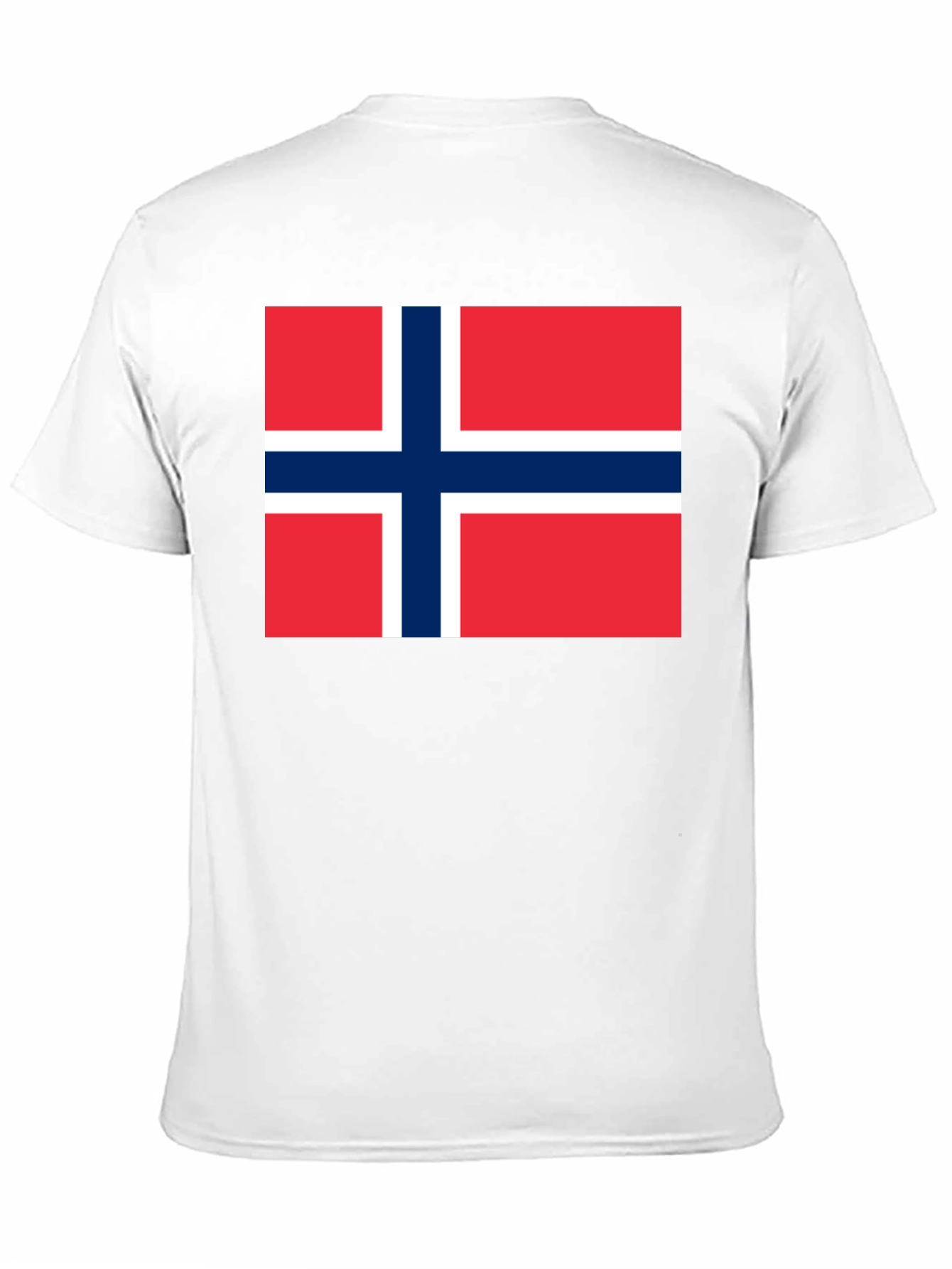 Norway Flag T-Shirt - Black Cotton Tee