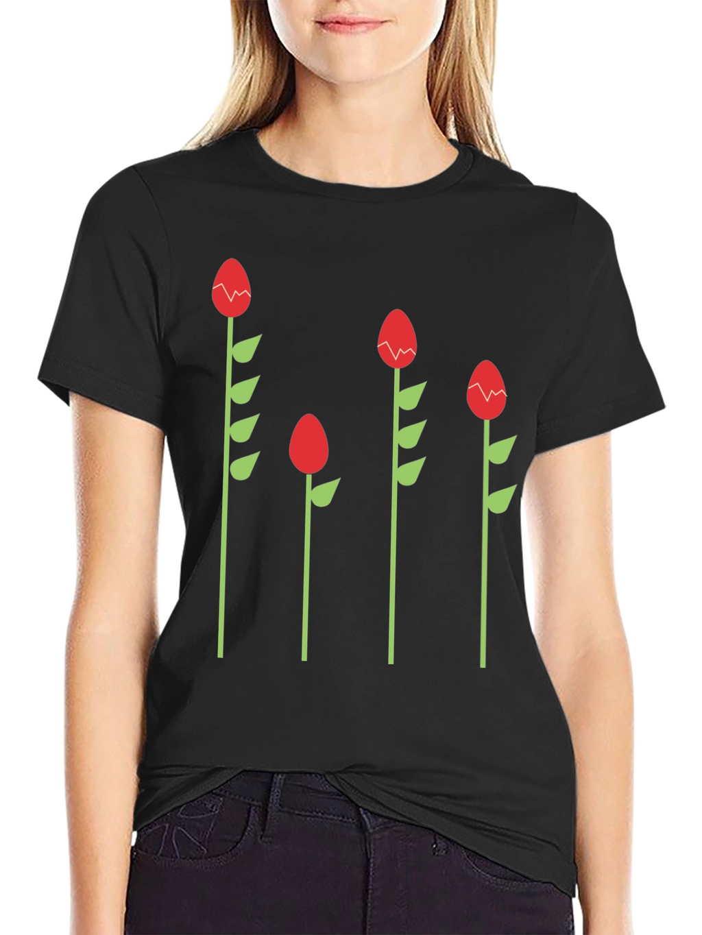 Funky Floral Graphic Tee - Quirky Style!