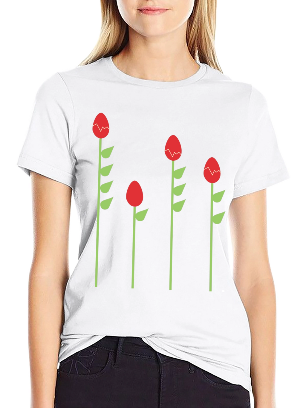 Funky Floral Graphic Tee - Quirky Style!