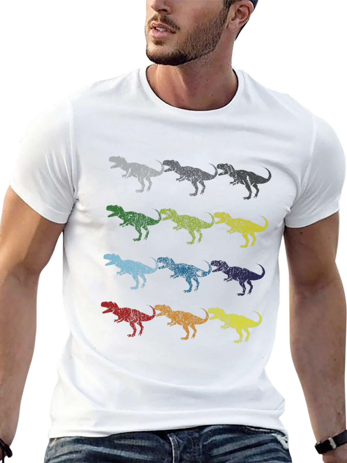 Retro Dinosaur T-Rex Graphic Tee
