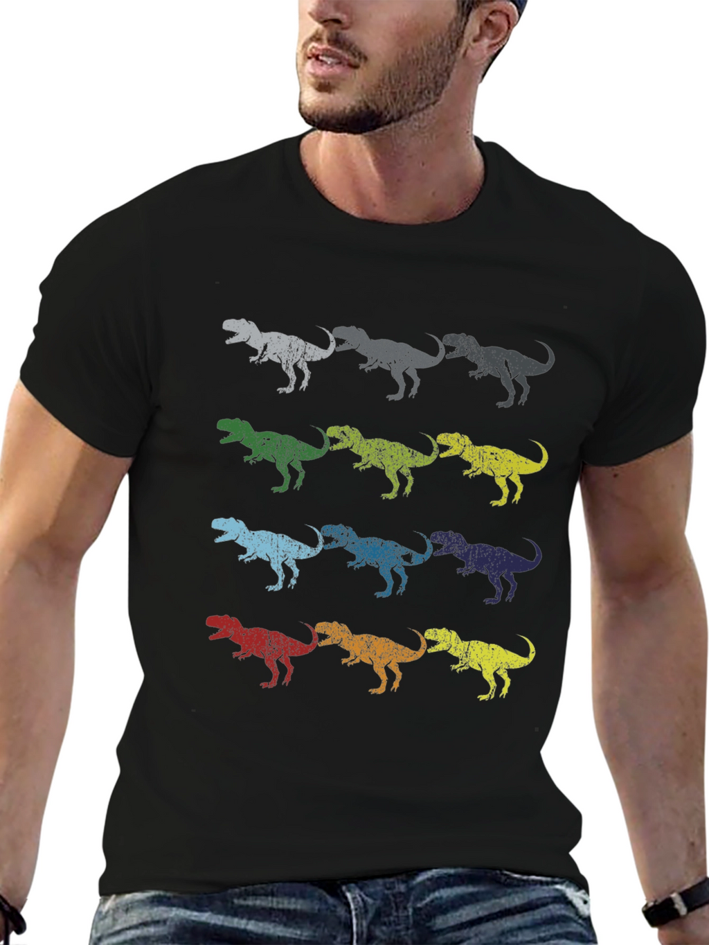 Retro Dinosaur T-Rex Graphic Tee
