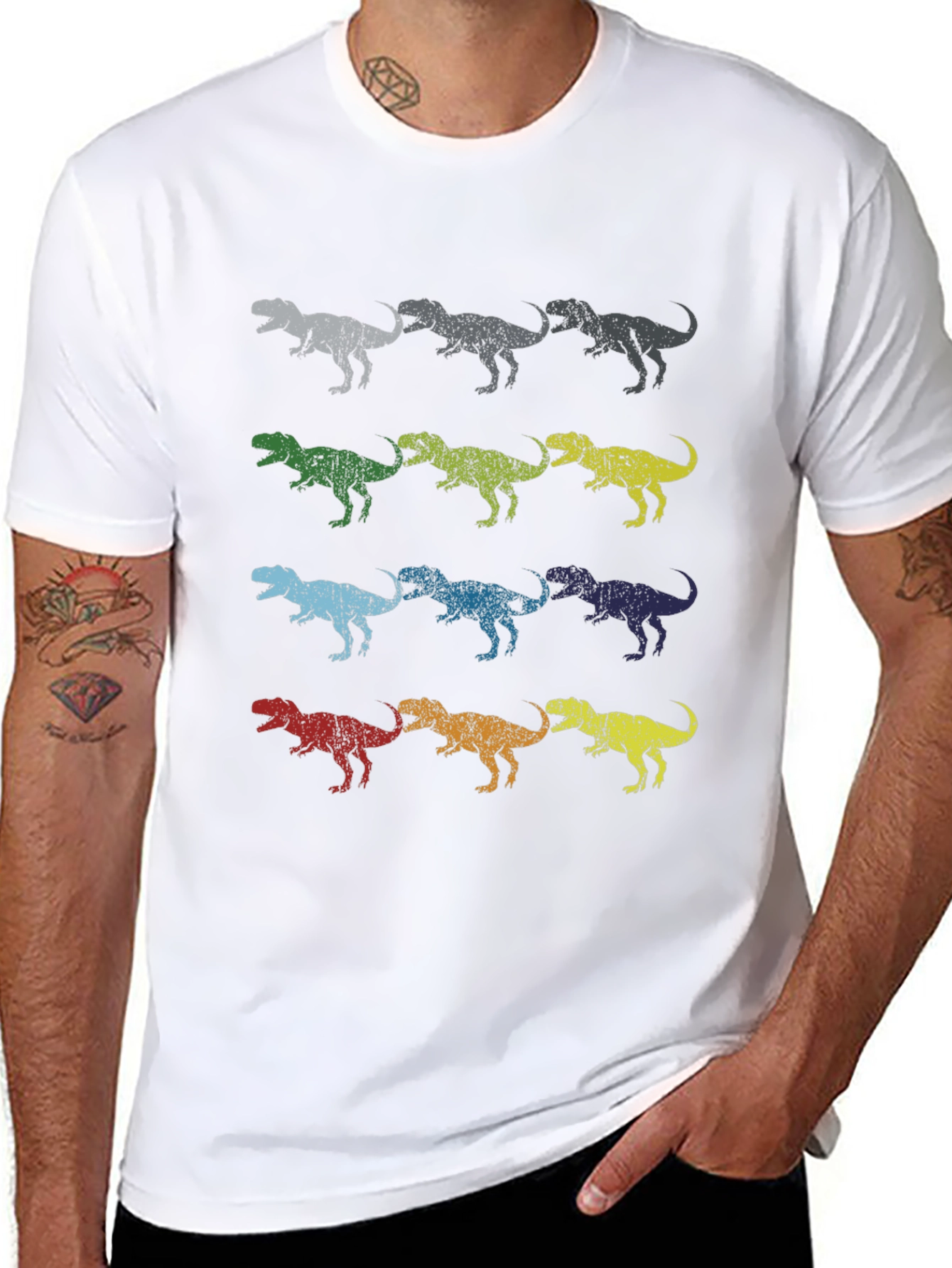 Retro Dinosaur T-Rex Graphic Tee