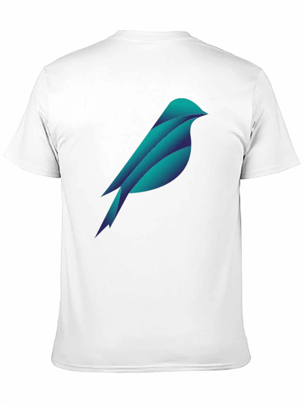 Geometric Bird Graphic Tee - Stylish Black T-Shirt