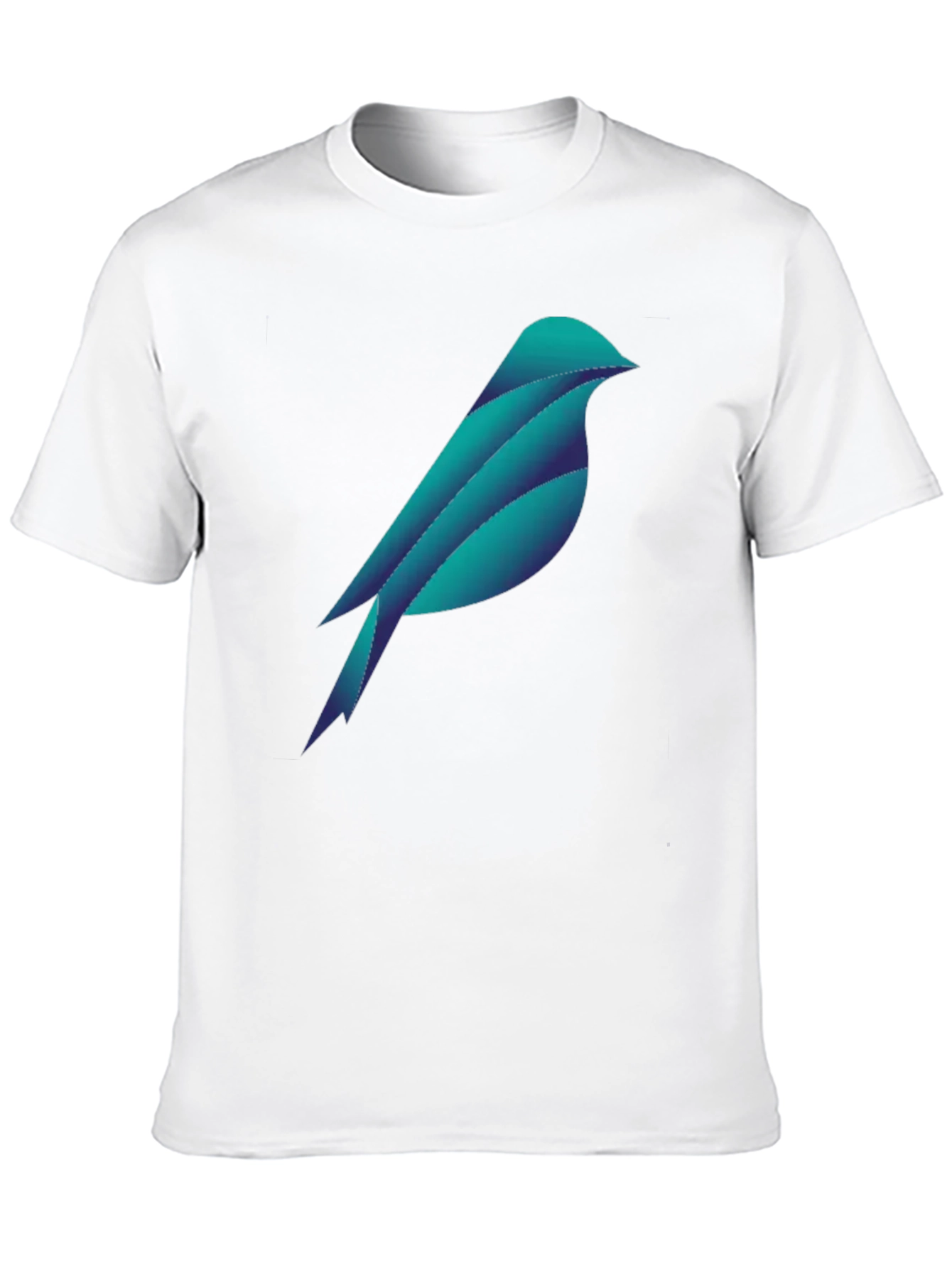 Geometric Bird Graphic Tee - Stylish Black T-Shirt